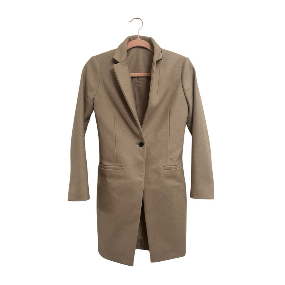 All Saints Women's Wool Tan Coat
